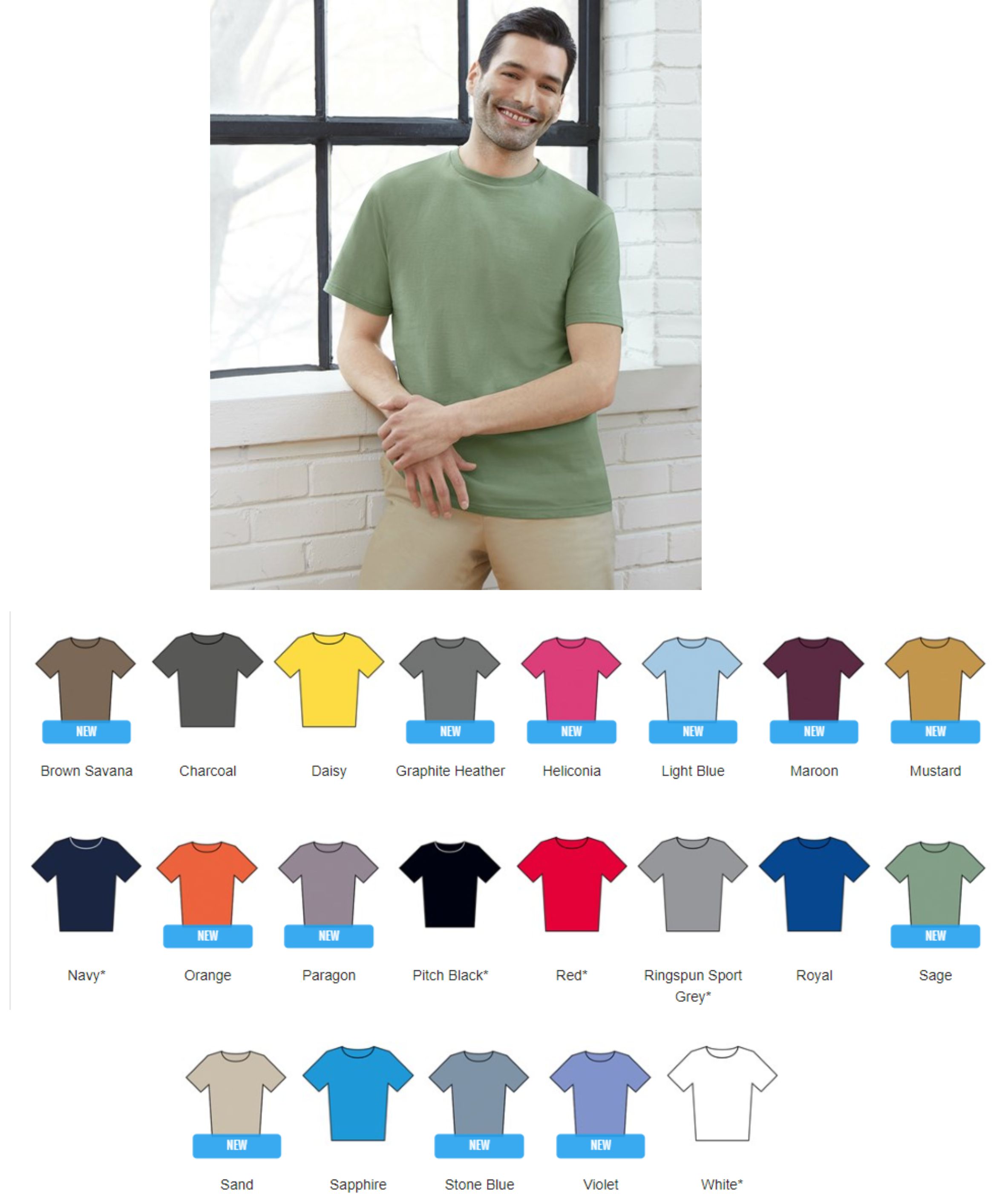 Gildan GD24 Softstyle Midweight Adult Tee  Gildan GD24 Softstyle Midweight Adult Tee